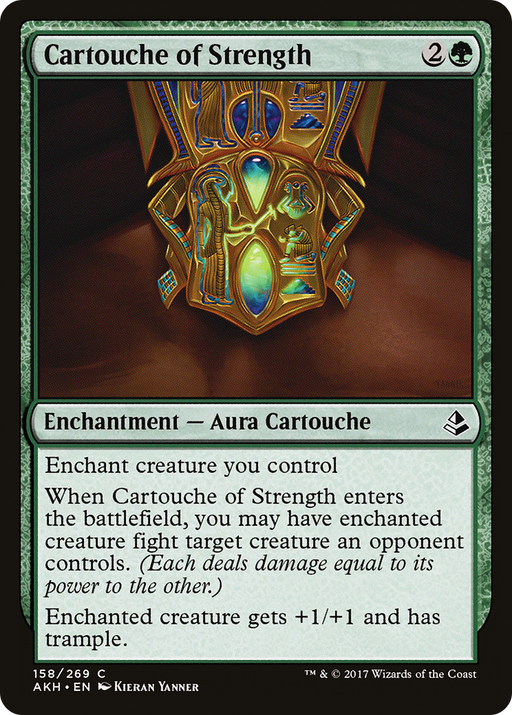 Cartouche of Strength (AKH-158) [Amonkhet] Foil MTG Single Wizards of the Coast