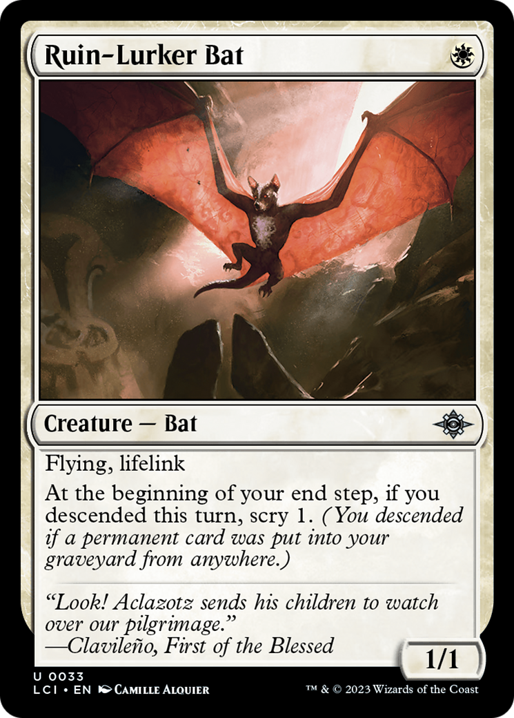Ruin-Lurker Bat (LCI-033) [The Lost Caverns of Ixalan] MTG Single Wizards of the Coast