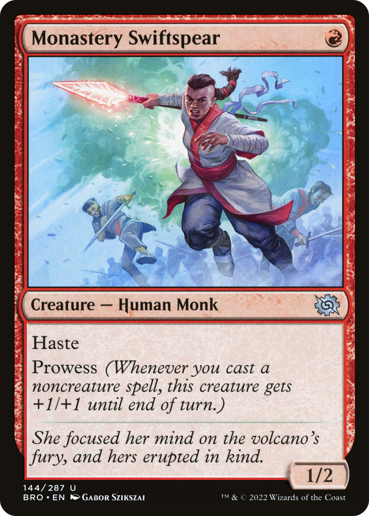 Monastery Swiftspear (BRO-144) [The Brothers' War] Foil MTG Single Wizards of the Coast