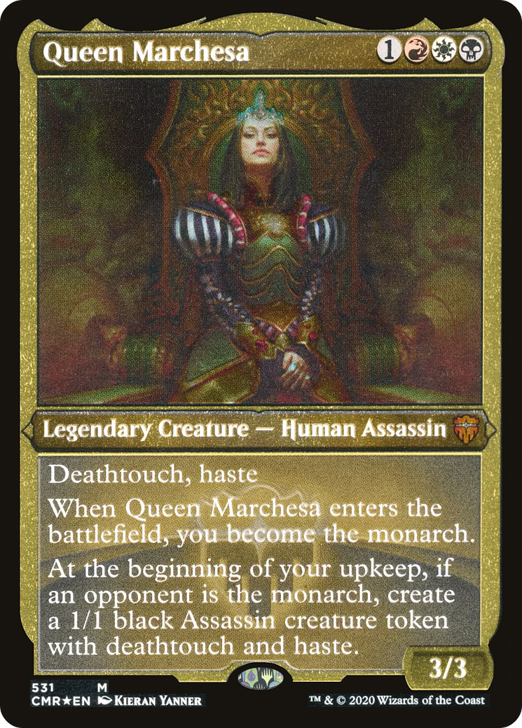 Queen Marchesa (Foil Etched) (CMR-531) [Commander Legends] Foil MTG Single Wizards of the Coast