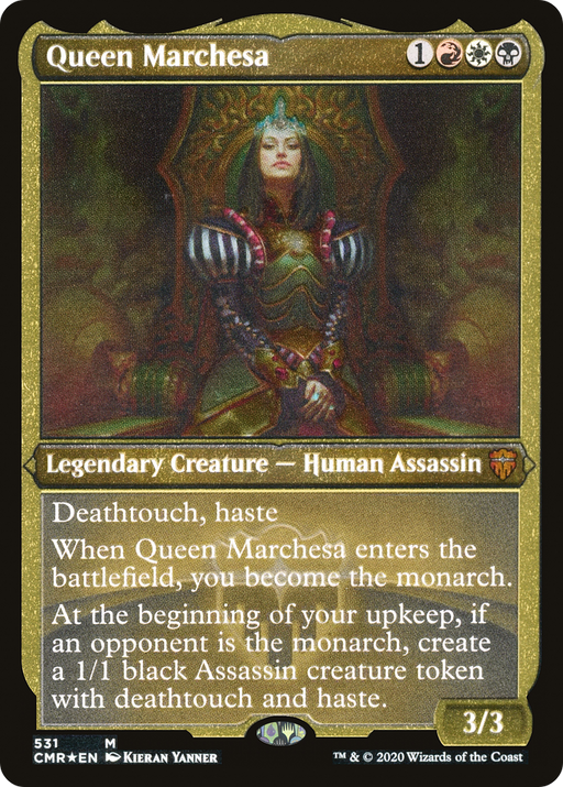Queen Marchesa (Foil Etched) (CMR-531) [Commander Legends] Foil MTG Single Wizards of the Coast