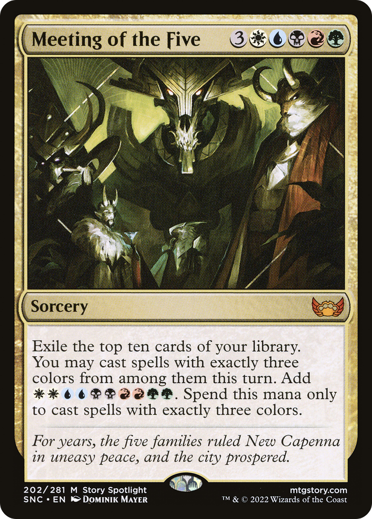 Meeting of the Five (SNC-202) [Streets of New Capenna] MTG Single Wizards of the Coast