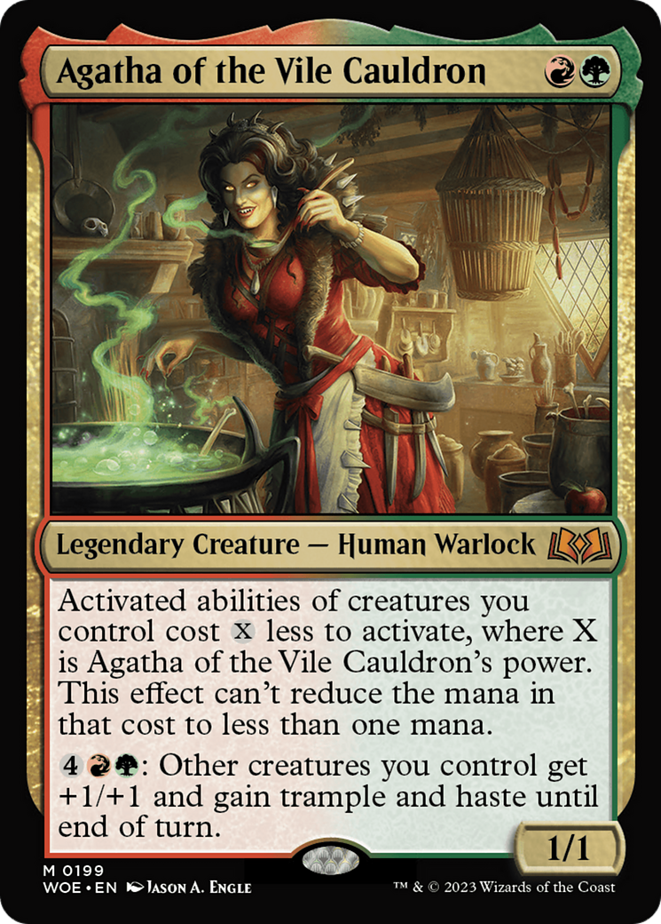 Agatha of the Vile Cauldron (WOE-199) [Wilds of Eldraine] Foil MTG Single Wizards of the Coast
