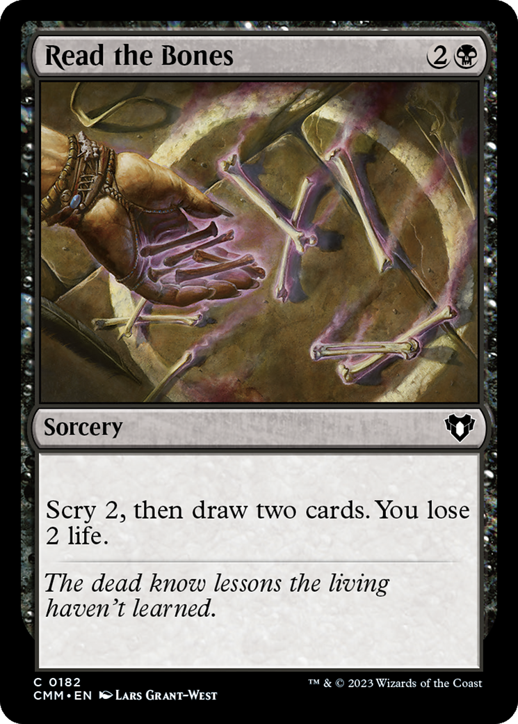 Read the Bones (CMM-182) [Commander Masters] MTG Single Wizards of the Coast