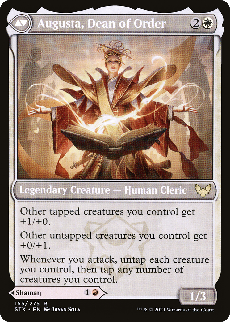 Plargg, Dean of Chaos // Augusta, Dean of Order (LIST-STX-155) [Mystery Booster] The List MTG Single Wizards of the Coast