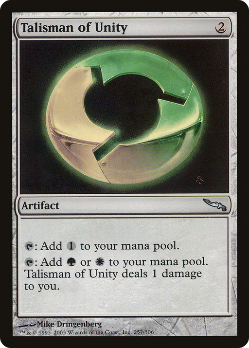 Talisman of Unity (MRD-257) [Mirrodin] MTG Single Wizards of the Coast