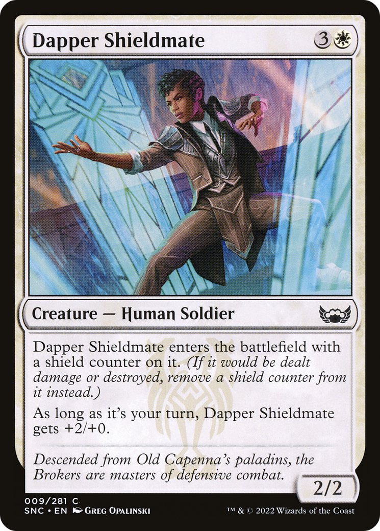 Dapper Shieldmate (SNC-009) [Streets of New Capenna] Foil MTG Single Wizards of the Coast