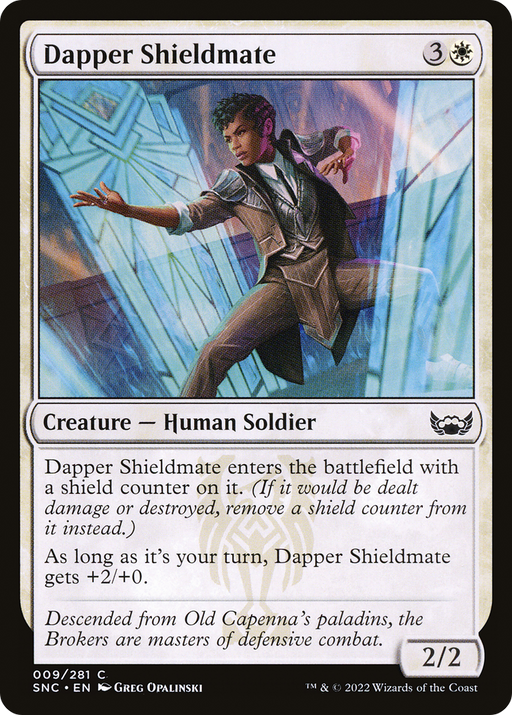 Dapper Shieldmate (SNC-009) [Streets of New Capenna] MTG Single Wizards of the Coast