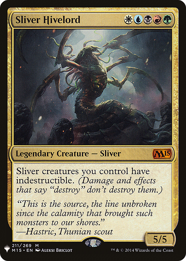 Sliver Hivelord (LIST-M15-211) [Mystery Booster] The List MTG Single Wizards of the Coast