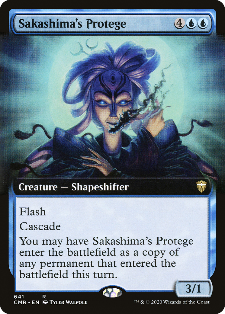 Sakashima's Protege (CMR-641) [Commander Legends] (Extended Art) Foil MTG Single Wizards of the Coast