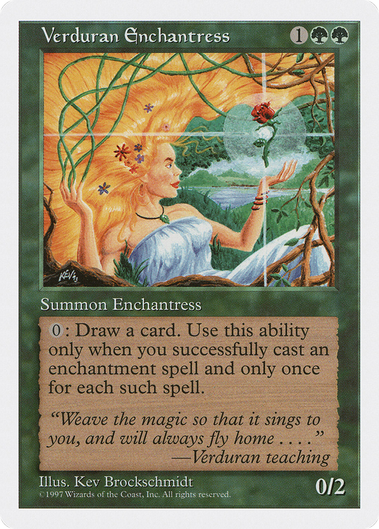 Verduran Enchantress (5ED-) [Fifth Edition] MTG Single Wizards of the Coast