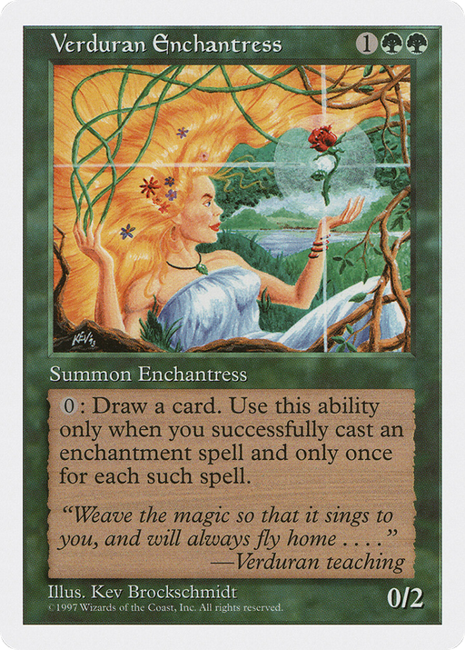 Verduran Enchantress (5ED-) [Fifth Edition] MTG Single Wizards of the Coast