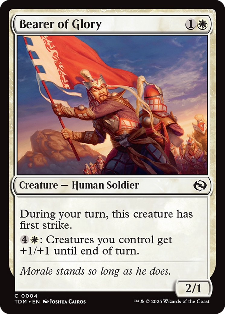 Bearer of Glory (TDM-004) [Tarkir: Dragonstorm] MTG Single Wizards of the Coast