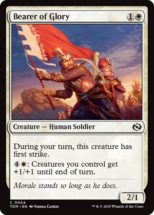 Bearer of Glory (TDM-004) [Tarkir: Dragonstorm] MTG Single Wizards of the Coast
