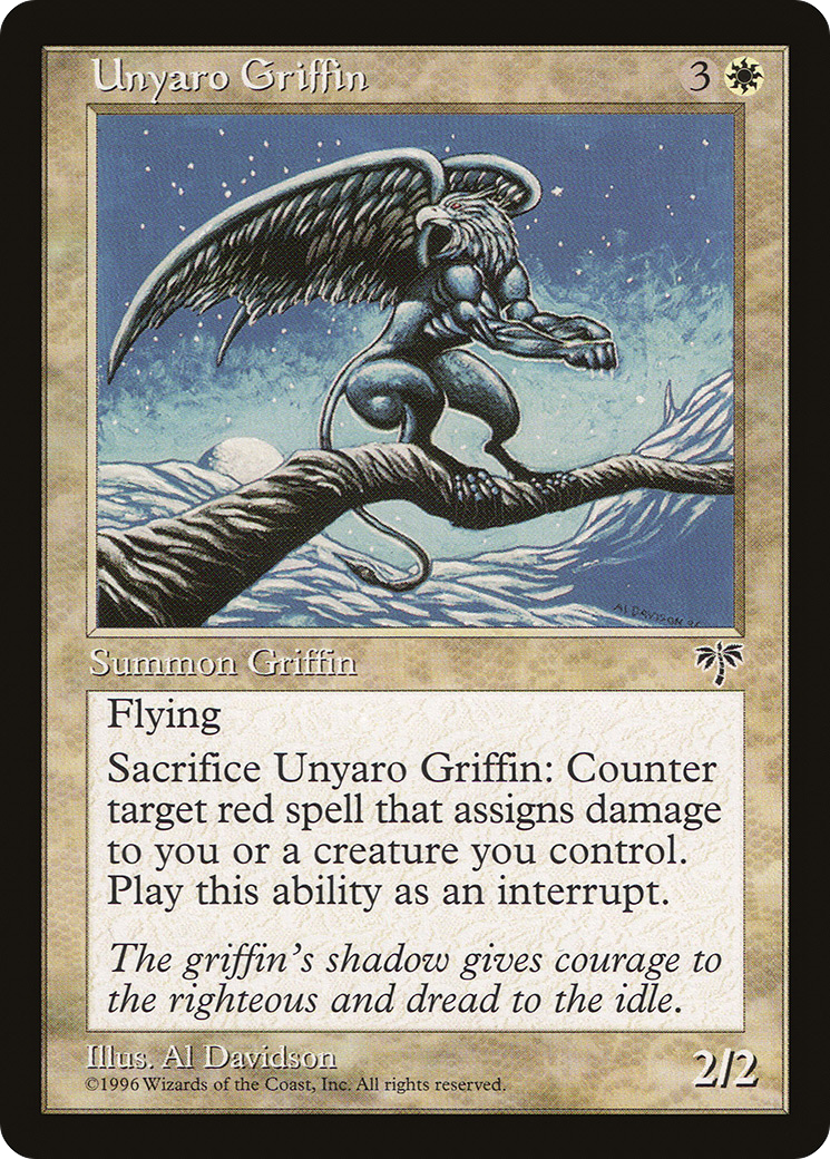 Unyaro Griffin (MIR-044) [Mirage] MTG Single Wizards of the Coast