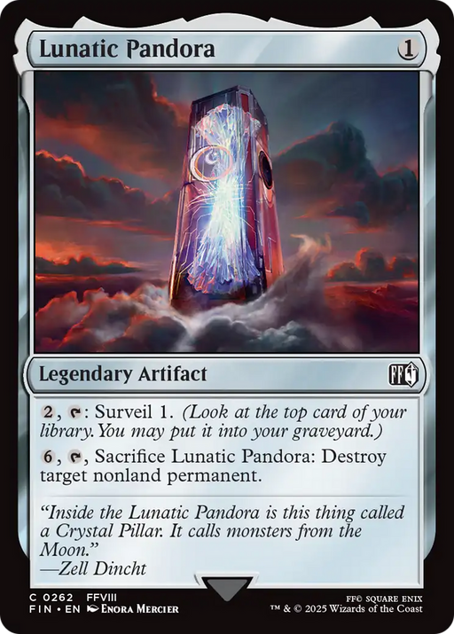 Lunatic Pandora (FIN-262) [FINAL FANTASY] Foil MTG Single Wizards of the Coast