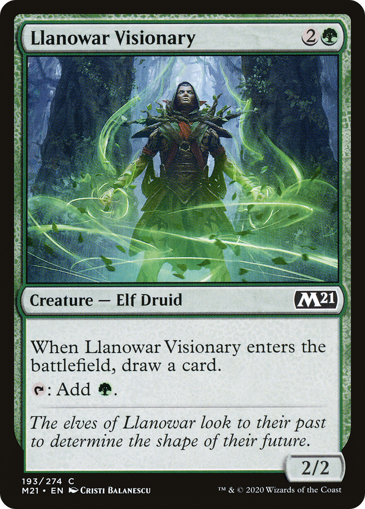 Llanowar Visionary (M21-193) [Core Set 2021] MTG Single Wizards of the Coast
