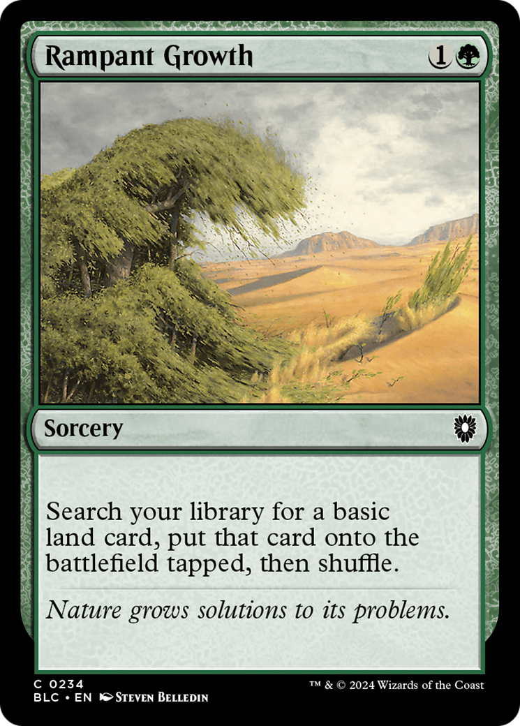 Rampant Growth (BLC-234) [Bloomburrow Commander] MTG Single Wizards of the Coast