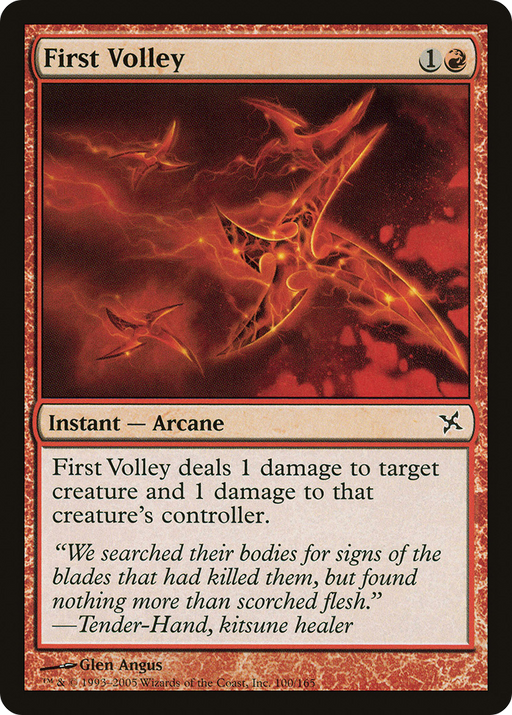 First Volley (BOK-100) [Betrayers of Kamigawa] Foil MTG Single Wizards of the Coast