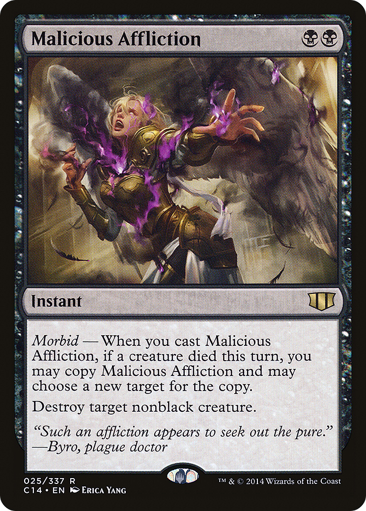 Malicious Affliction (C14-025) [Commander 2014] MTG Single Wizards of the Coast
