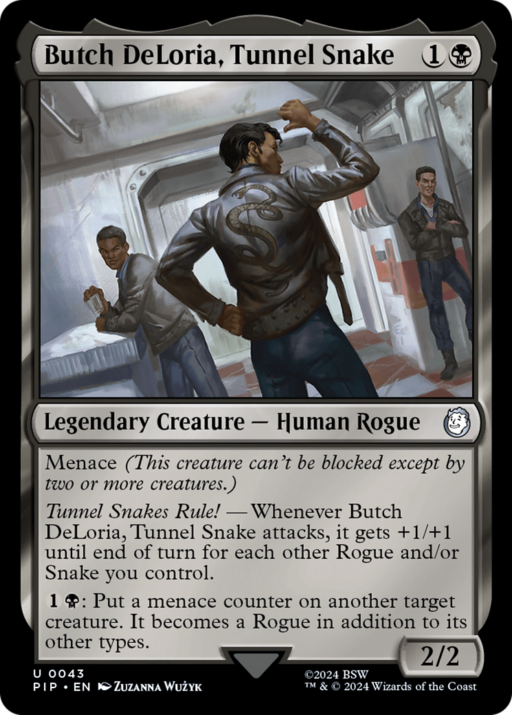 Butch DeLoria, Tunnel Snake (PIP-043) [Fallout] MTG Single Wizards of the Coast