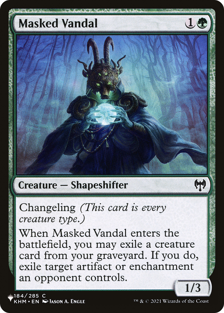 Masked Vandal (LIST-184) [Mystery Booster] The List MTG Single Wizards of the Coast