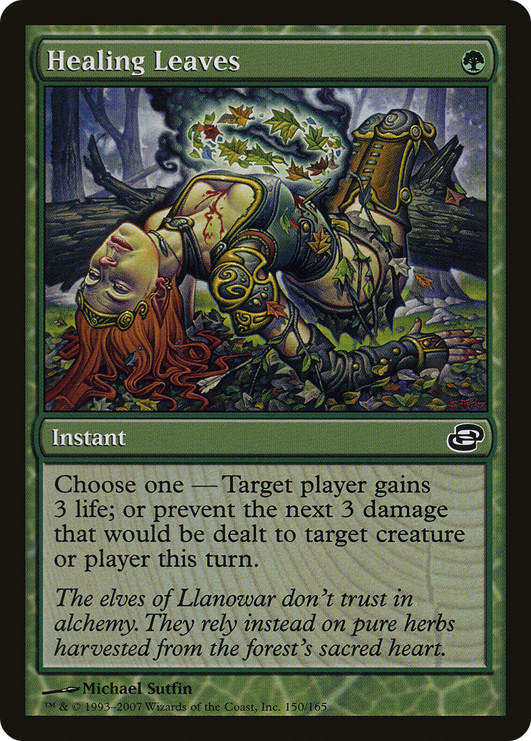 Healing Leaves (PLC-150) [Planar Chaos] (colorshifted) Foil MTG Single Planar Chaos