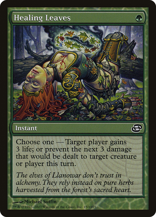 Healing Leaves (PLC-150) [Planar Chaos] (colorshifted) Foil MTG Single Planar Chaos