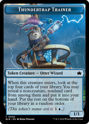 Snail // Thundertrap Trainer Double-Sided Token [Tokens] Bloomburrow Tokens MTG Single Magic: The Gathering