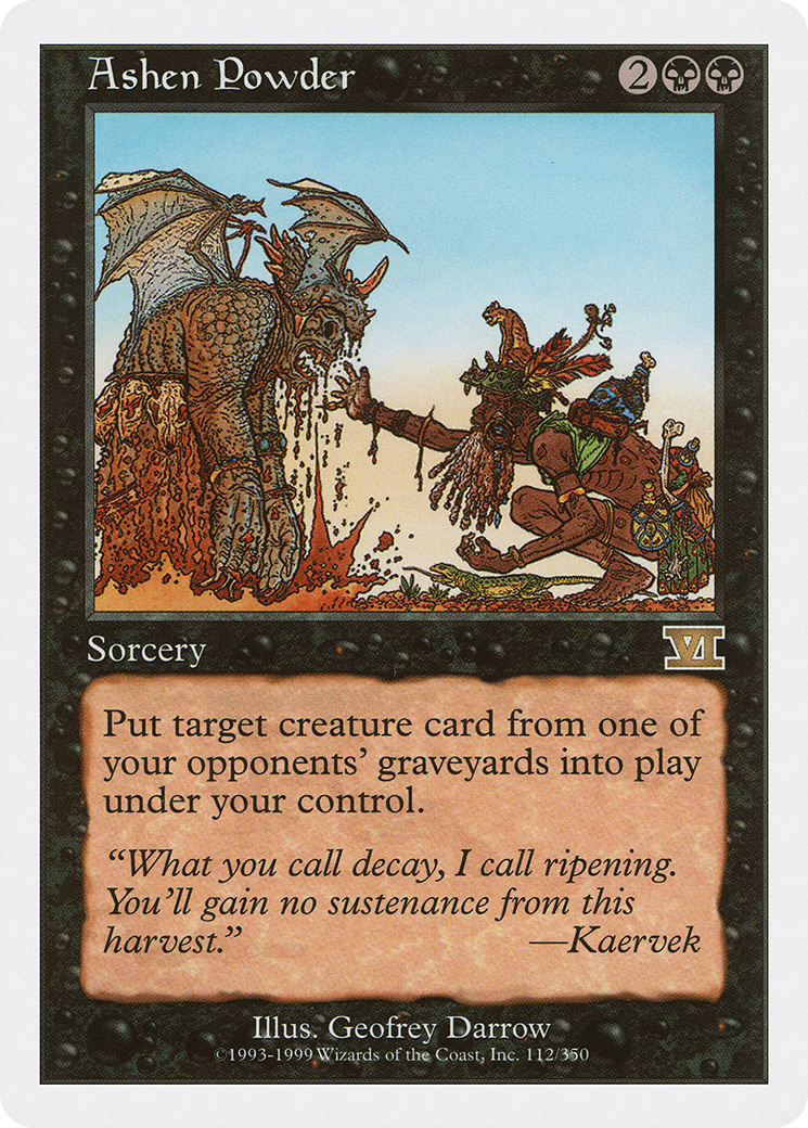 Ashen Powder (6ED-112) [Classic Sixth Edition] MTG Single Wizards of the Coast