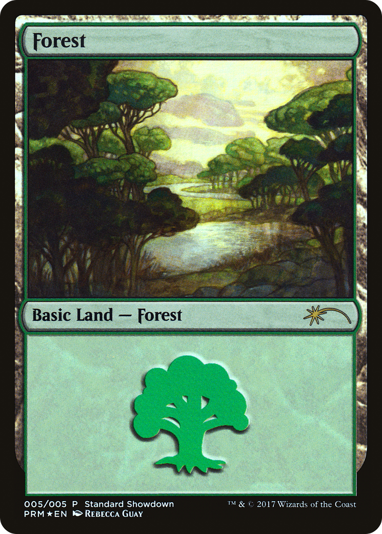 Forest (Rebecca Guay) (SSP-005) [XLN Standard Showdown] Foil MTG Single Wizards of the Coast