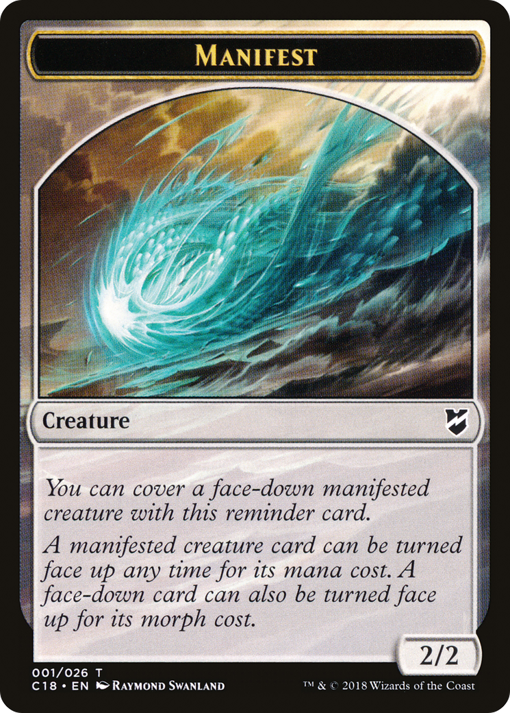 Manifest (TC18-001) [Tokens] Commander 2018 Tokens MTG Single Wizards of the Coast