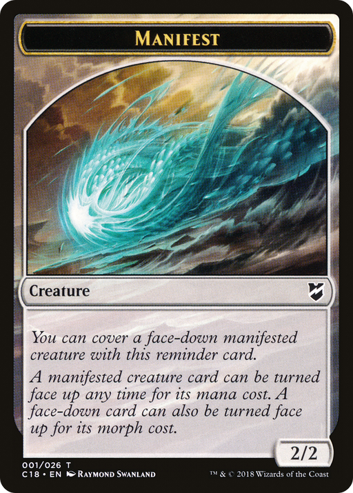 Manifest (TC18-001) [Tokens] Commander 2018 Tokens MTG Single Wizards of the Coast