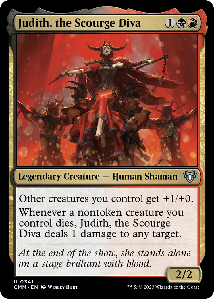 Judith, the Scourge Diva (CMM-341) [Commander Masters] Foil MTG Single Wizards of the Coast
