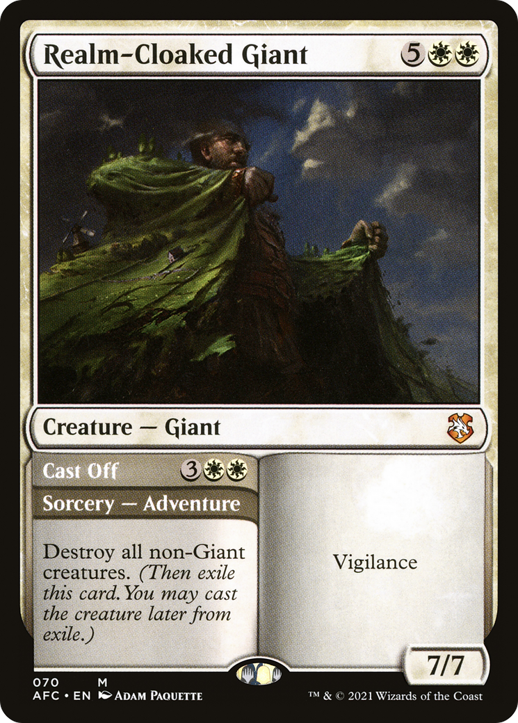 Realm-Cloaked Giant (AFC-070) [Forgotten Realms Commander] MTG Single Wizards of the Coast