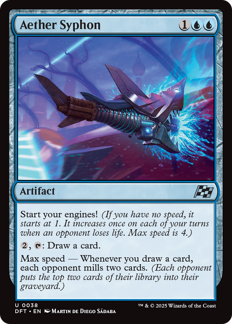 Aether Syphon (DFT-038) [Aetherdrift] Foil MTG Single Wizards of the Coast