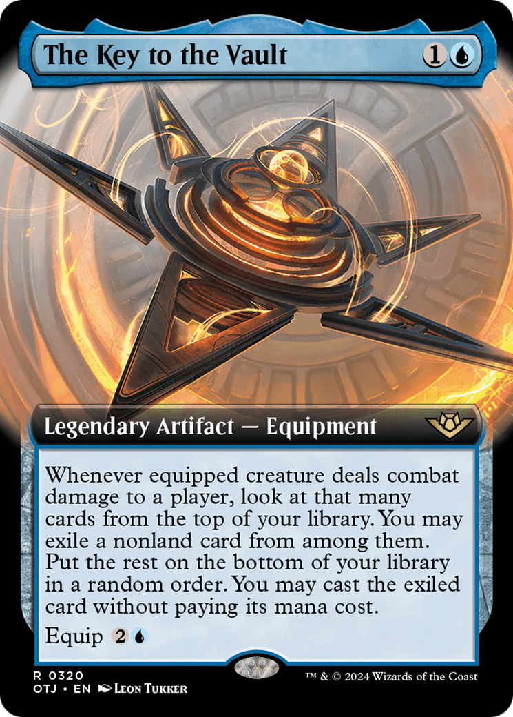 The Key to the Vault (OTJ-320) [Outlaws of Thunder Junction] (Extended Art) MTG Single Wizards of the Coast