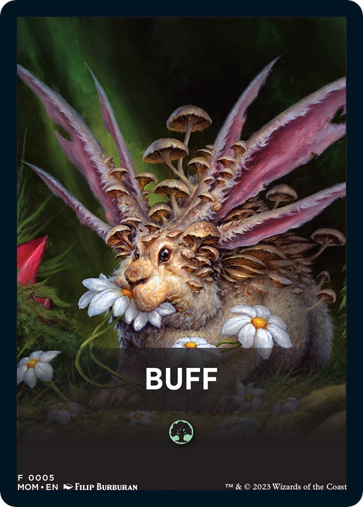 Buff Theme Card [Tokens] March of the Machine Tokens MTG Single Magic: The Gathering
