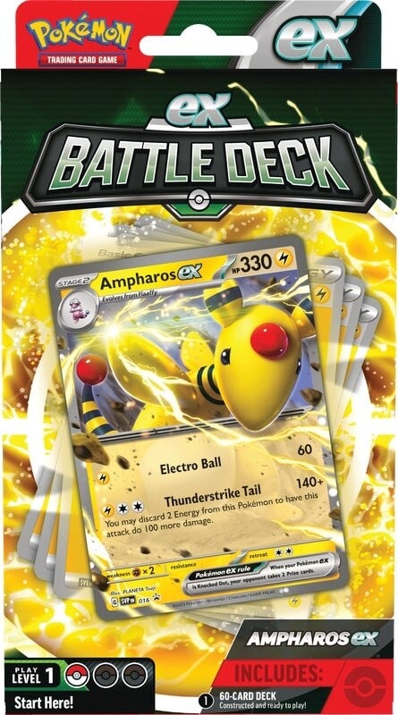 Pokémon Ex Battle Deck: Ampharos ex Pokemon Sealed Pokémon   