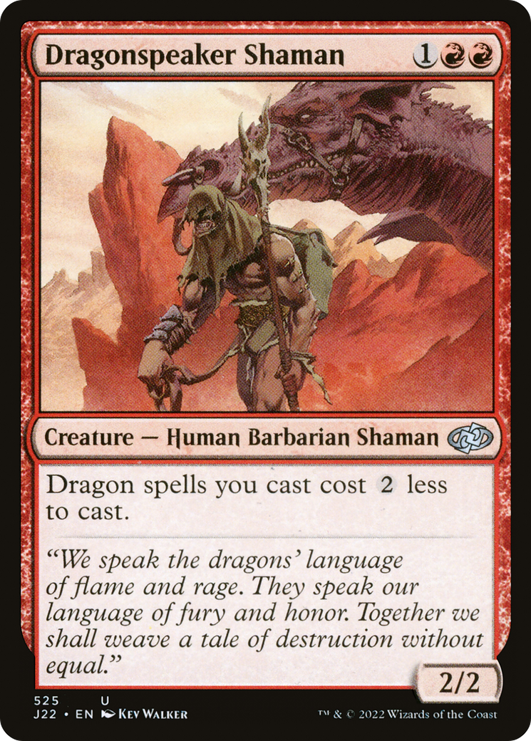 Dragonspeaker Shaman (J22-525) [Jumpstart 2022] MTG Single Wizards of the Coast