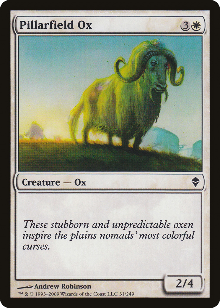 Pillarfield Ox (ZEN-031) [Zendikar] Foil MTG Single Wizards of the Coast