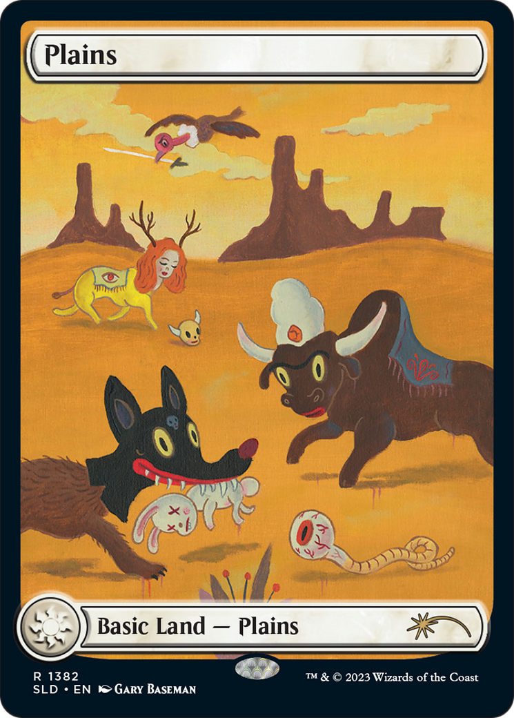 Plains (1382) (SLD-1382) [Secret Lair] Drop (Full Art) MTG Single Wizards of the Coast