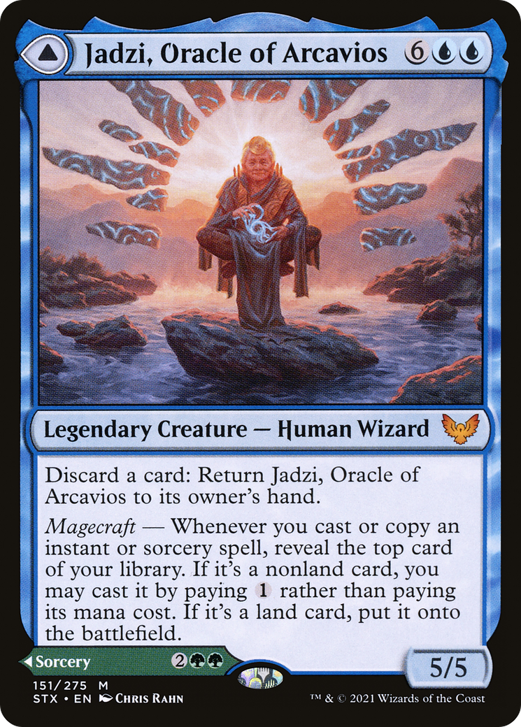 Jadzi, Oracle of Arcavios (STX-151) [Strixhaven: School of Mages] Foil MTG Single Wizards of the Coast