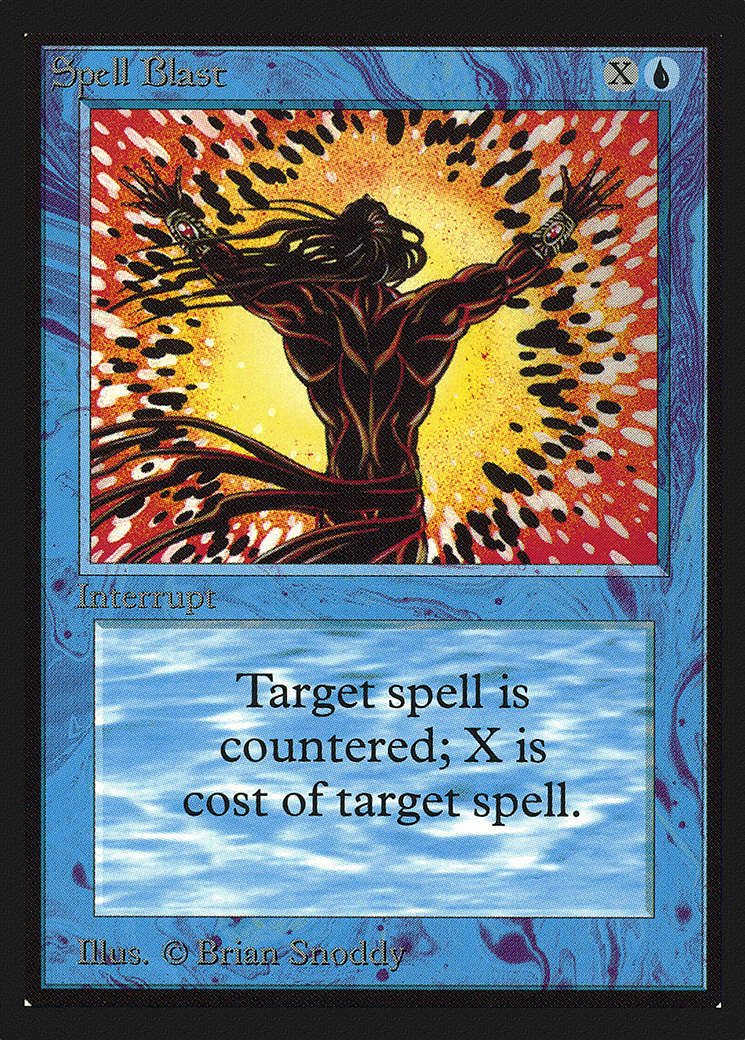Spell Blast (CED-080) [Collectors' Edition] MTG Single Wizards of the Coast