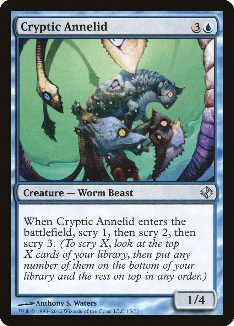 Cryptic Annelid (DDI-015) [Misc] Duel Decks: Venser vs. Koth MTG Single Wizards of the Coast