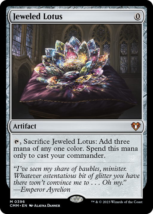 Jeweled Lotus (CMM-396) [Commander Masters] MTG Single Wizards of the Coast