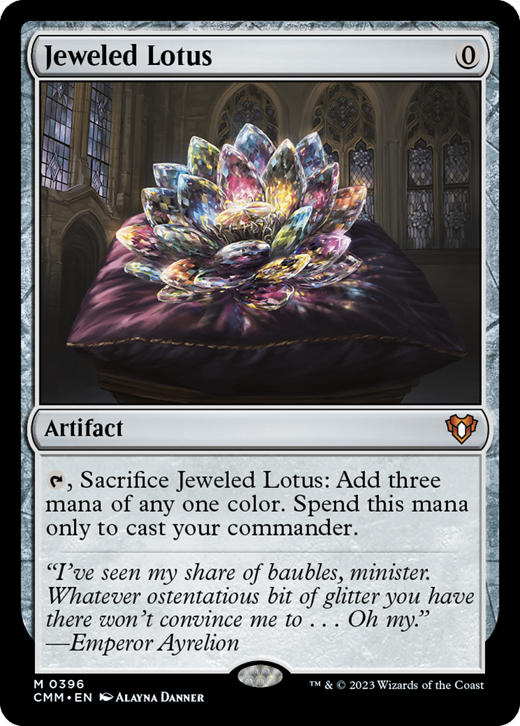Jeweled Lotus (CMM-396) [Commander Masters] Foil MTG Single Wizards of the Coast