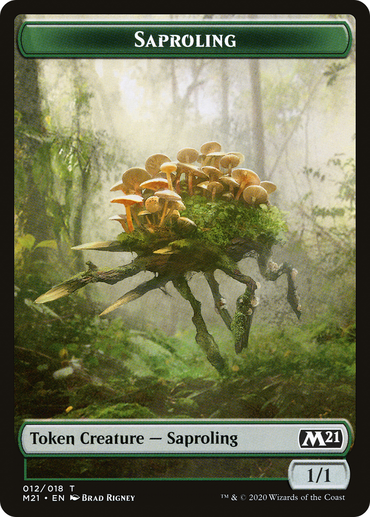 Saproling (TM21-012) [Tokens] Core Set 2021 Tokens MTG Single Wizards of the Coast