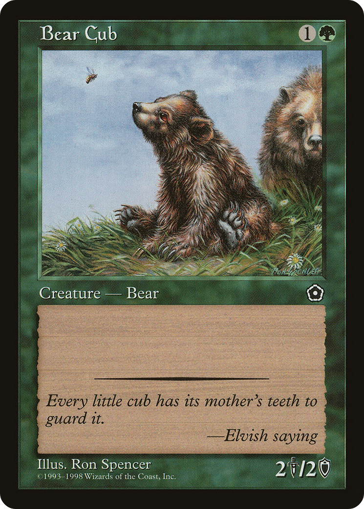 Bear Cub (P02-123) [Misc] Portal Second Age MTG Single Wizards of the Coast