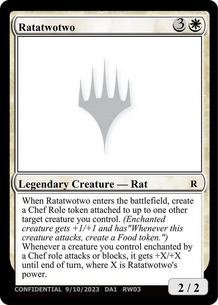 Ratatwotwo (UNK-RW03C) [Misc] Unknown Event MTG Single Wizards of the Coast